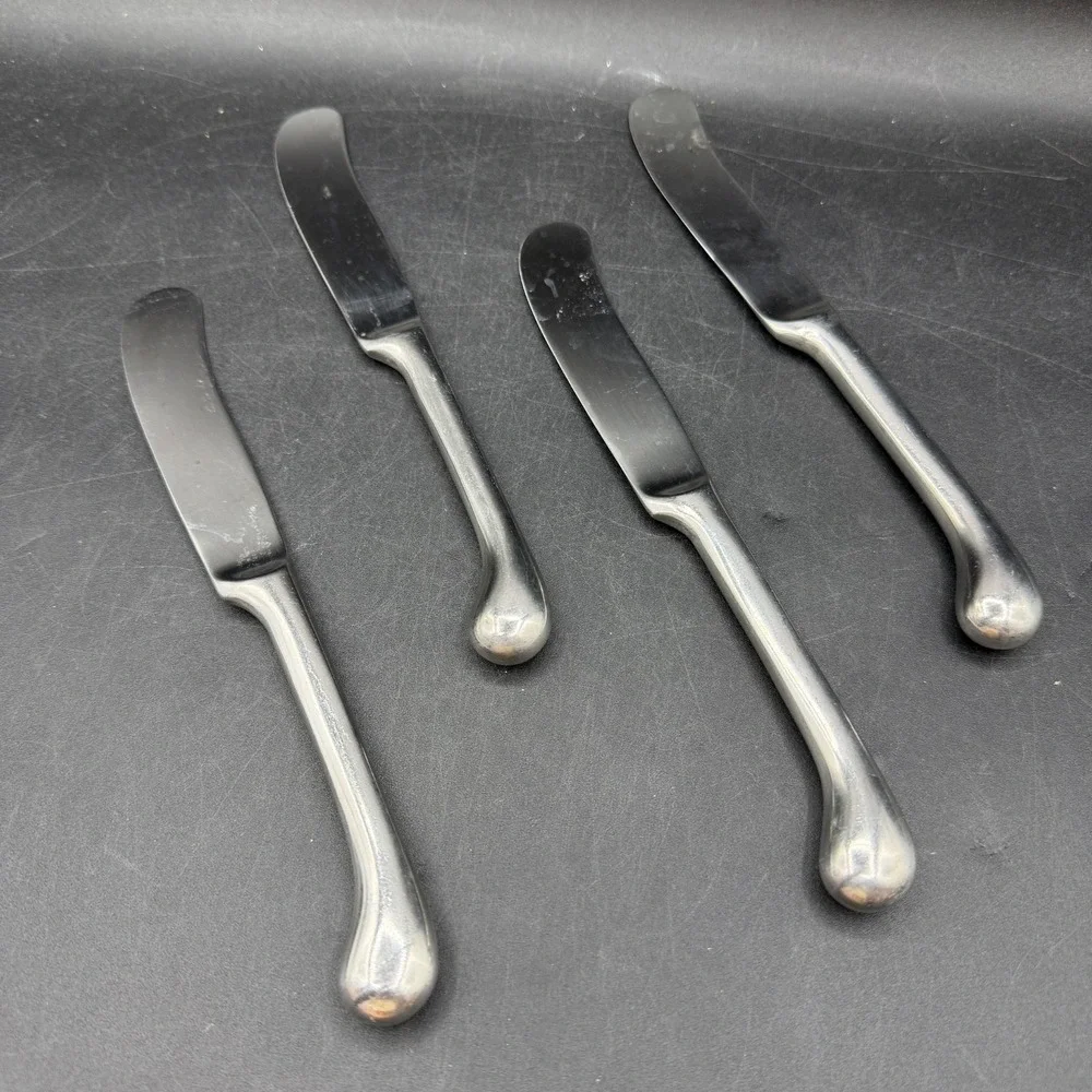 Dansk‎ Kobenhavn Set of 4 Dinner Knives Stainless Flatware Replacements MCM